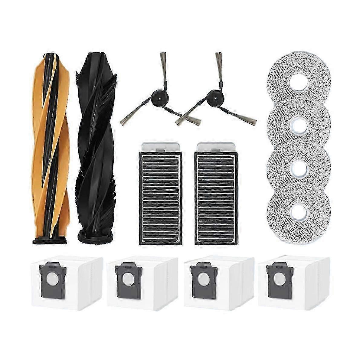 För Dreame X50 Ultra Robot Vacuum Reservdelar Huvudsidoborste Hepa Filter Moppduk Dust Bag Edition 0710j