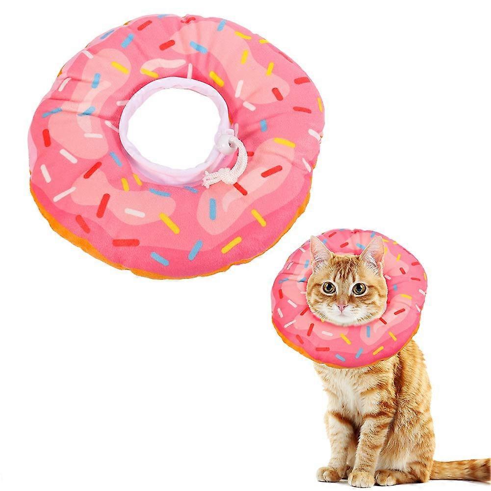 Cat Cone PostSurgery Protection Kit For Kittens And Cats Soft Adjustable Cotton Cone Size S Pink