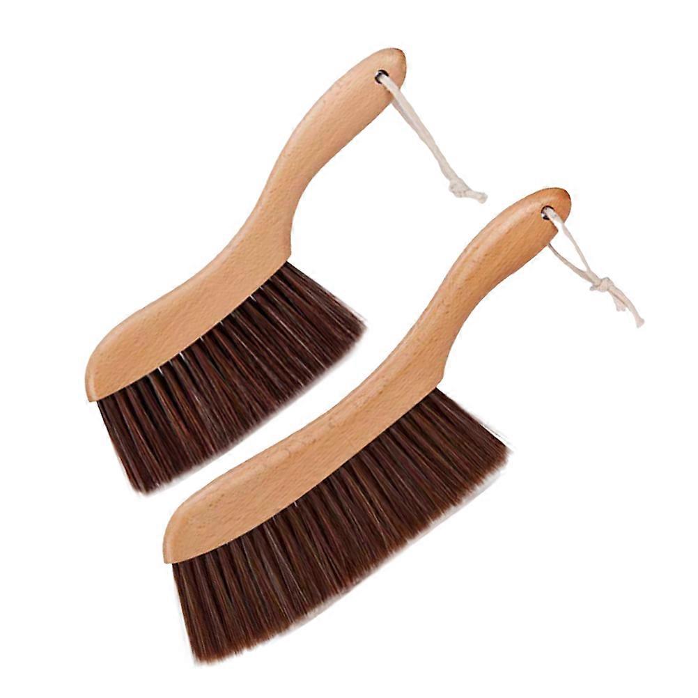 Wooden Handle Cleaning Brush for Cleaning 6Pcs Soft Bristles Dusting Set