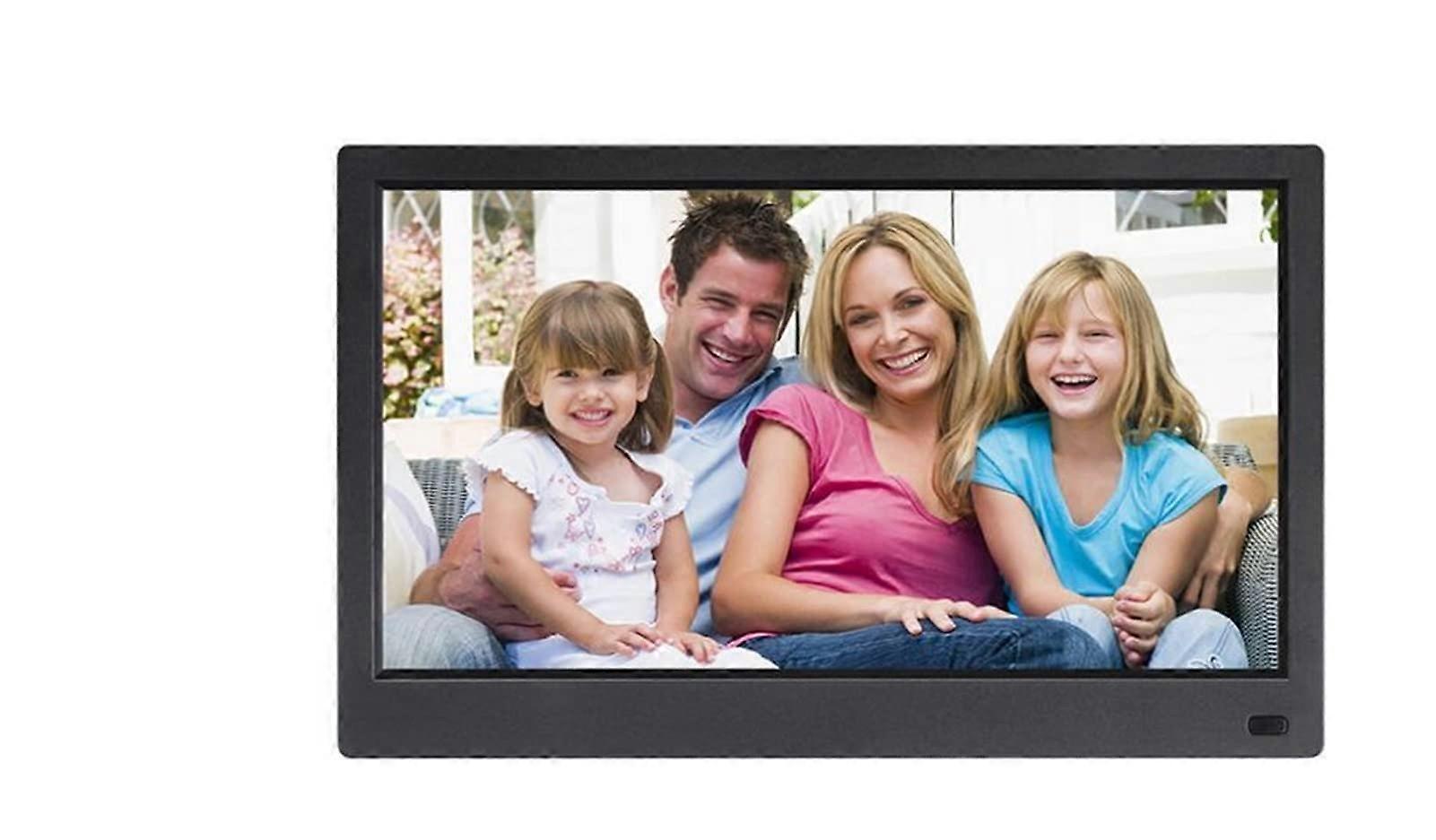 Smart Digital Photo Frame 11.6-Inch LCD 1080P HD Display With Calendar Clock MP3 Video Player Black