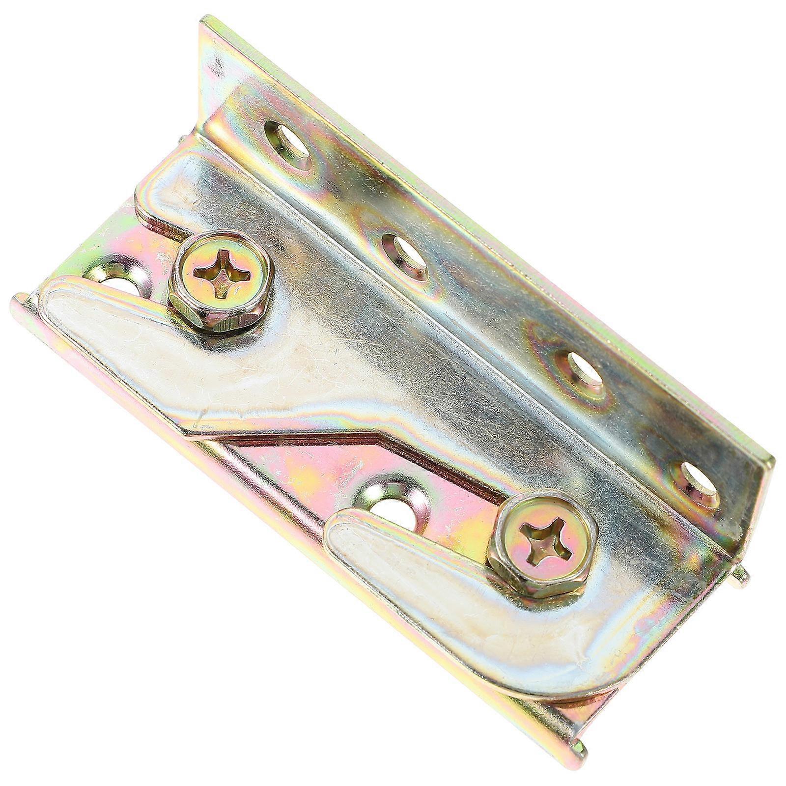 4 Pcs Bed Rail Brackets Heavy Duty For DIY Enthusiasts Universal Size Join Wood Pieces Golden