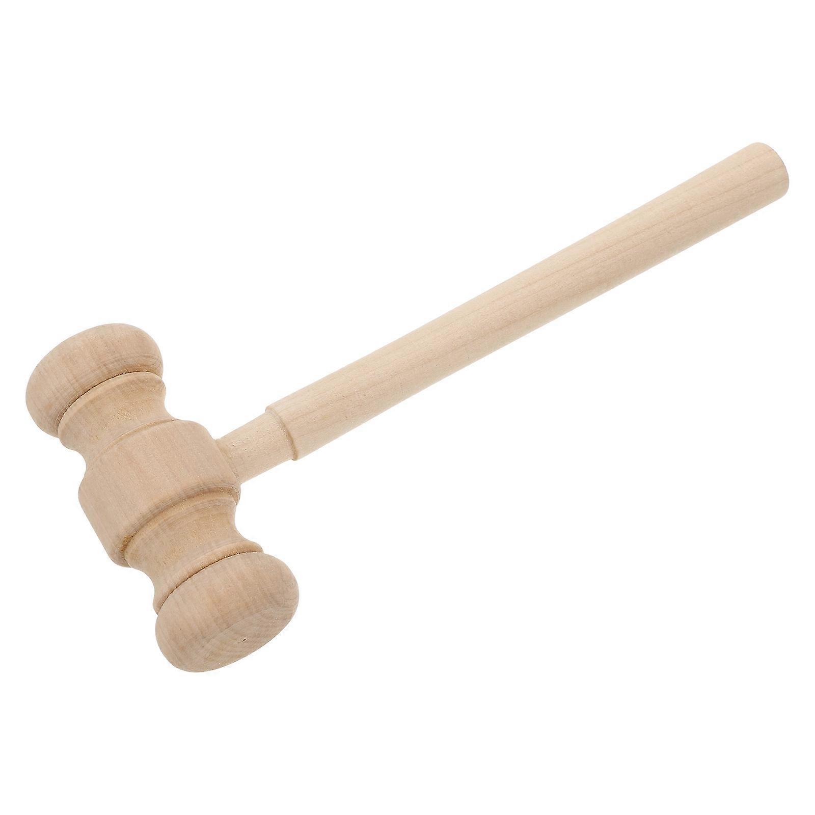 Toy Gavel Judge Hammer Wooden for Playing Kids Cosplay Accessory