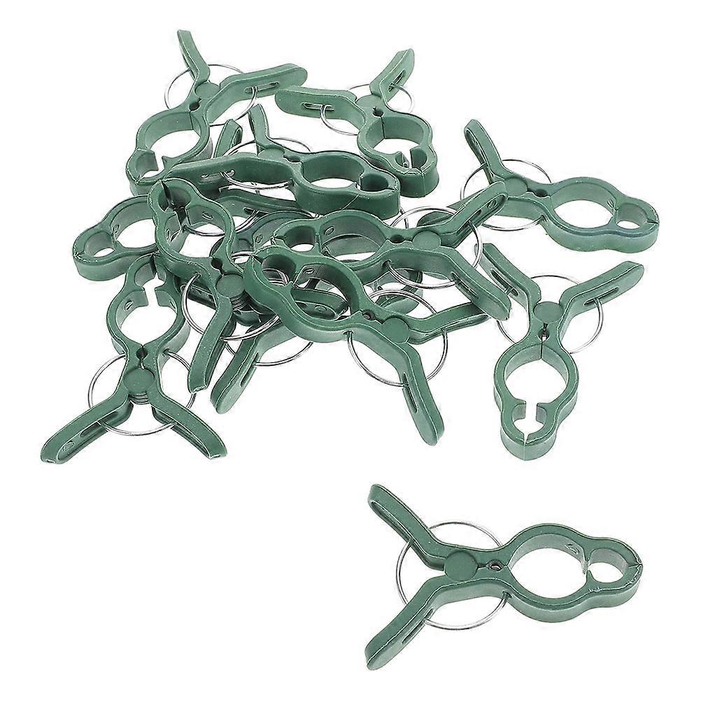 Reusable Orchid Clips For Supporting Tomato Vines Offered In Green Color Perfect For Gardening With 30Pcs Count