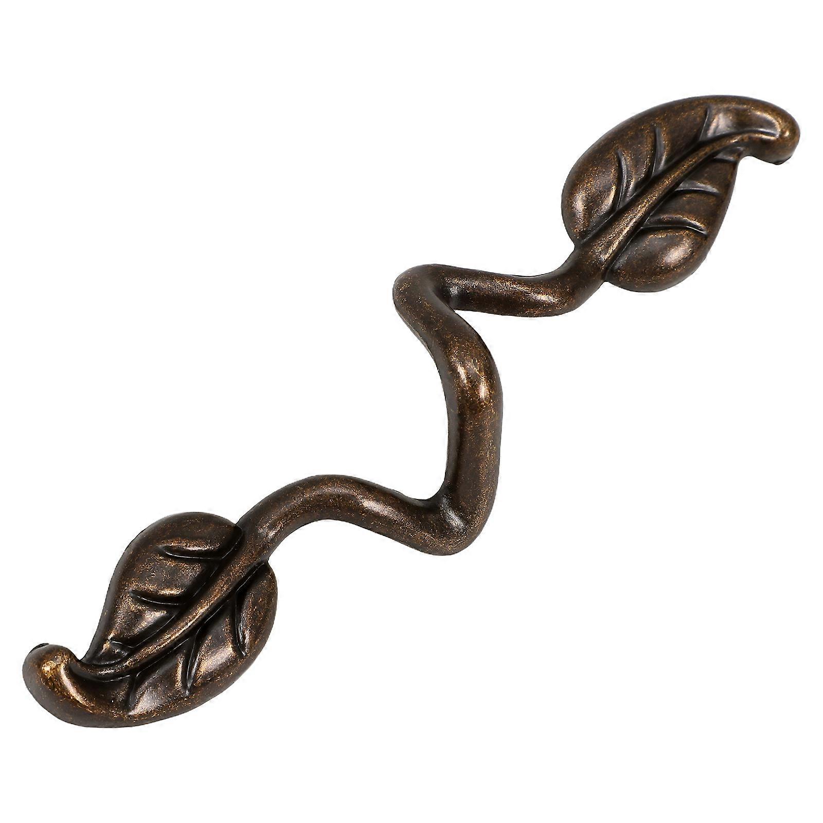 Cabinet Handles Leafy Drawer Pull Zinc Alloy Material 5Sets
