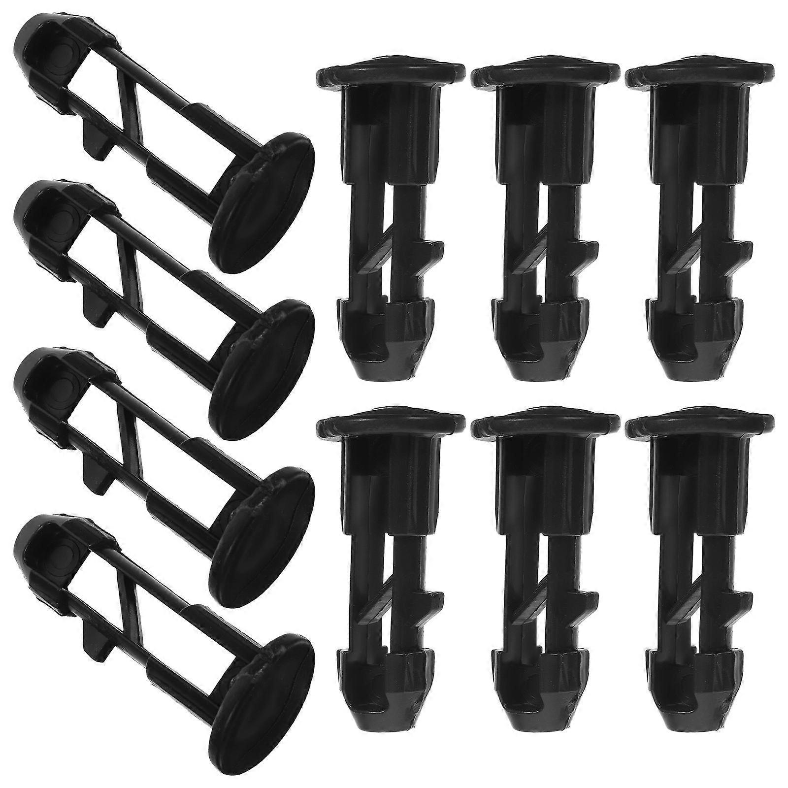 50Pcs Black Plastic Trash Can Lid Latch Replacement for Secure Closure
