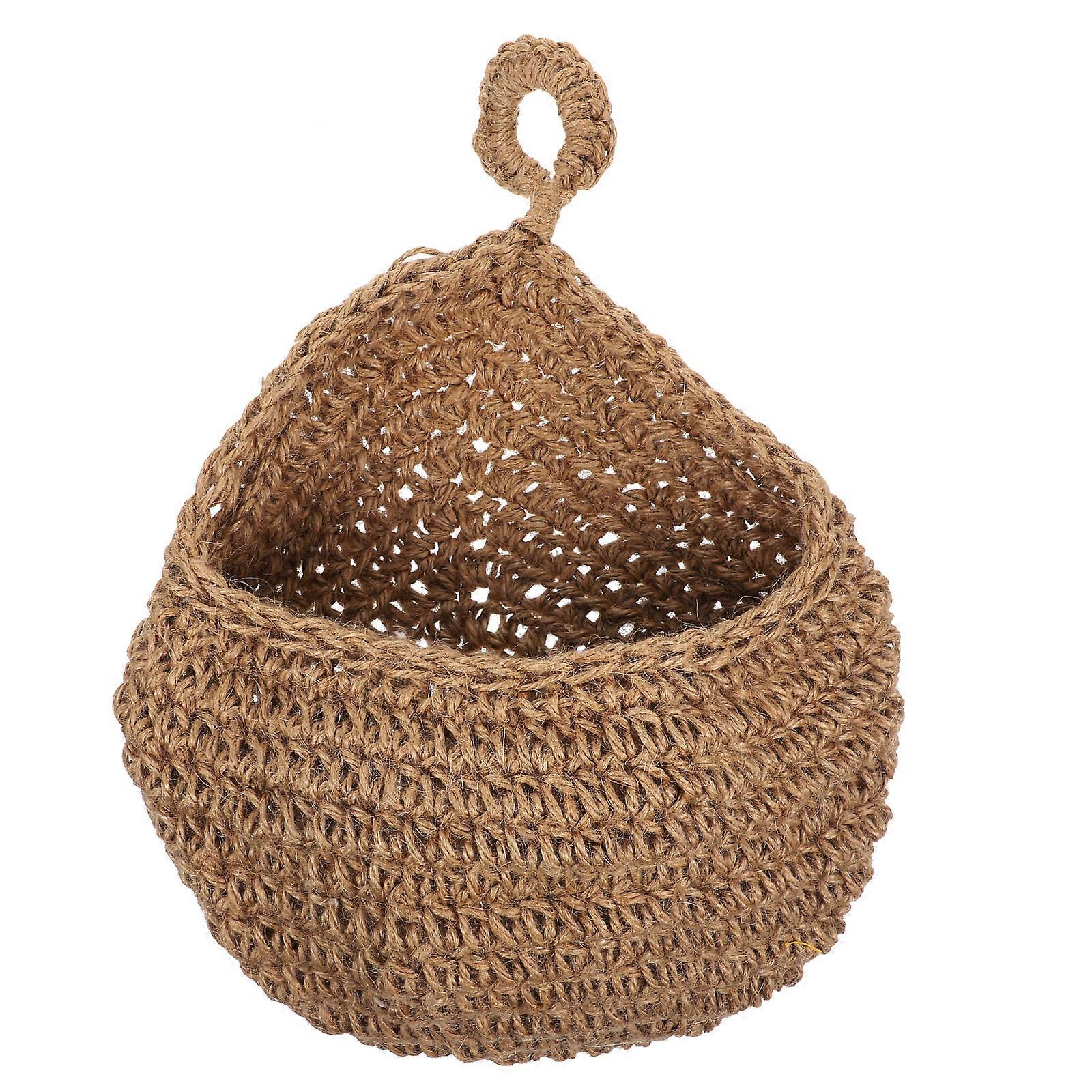 Hanging Wall Basket 2Pcs Teardrop Planter For Vegetable Storage Bohemian Style Suitable For Home And Restaurant Use