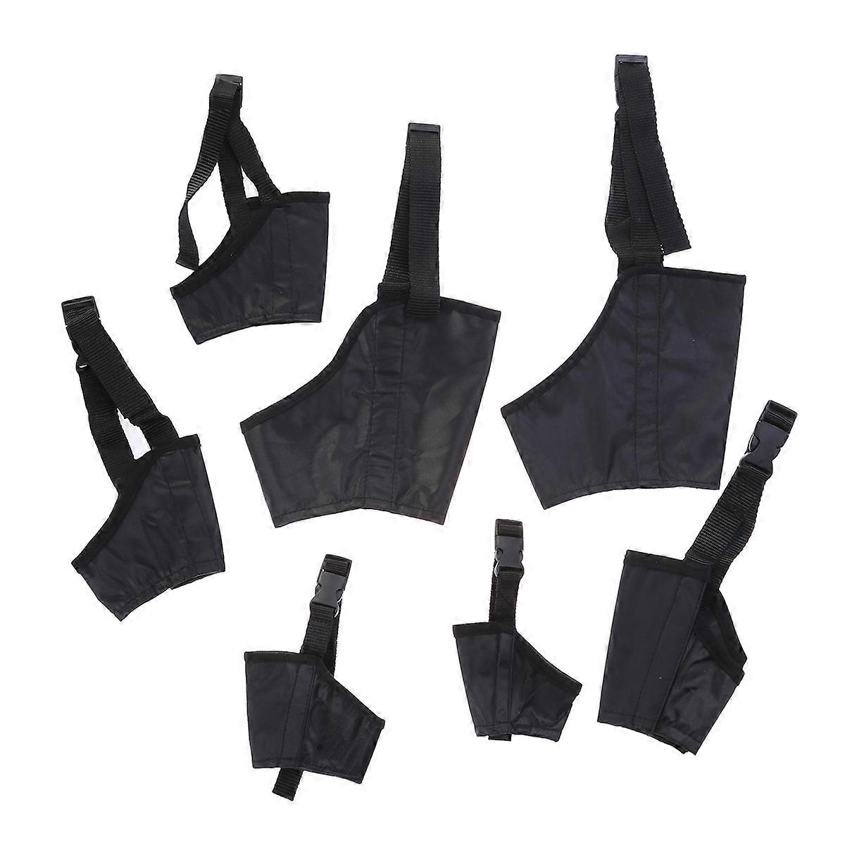 Pet Mouth Cover Adjustable Dog Muzzles for Chewing Control 7Pcs Set