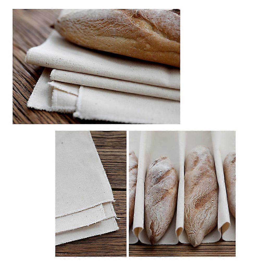 Pastry Making Tools Fermented Cotton Cloth Dough Baking Liner Home Baking 17.3x14.2x0.2in Use 6Pcs