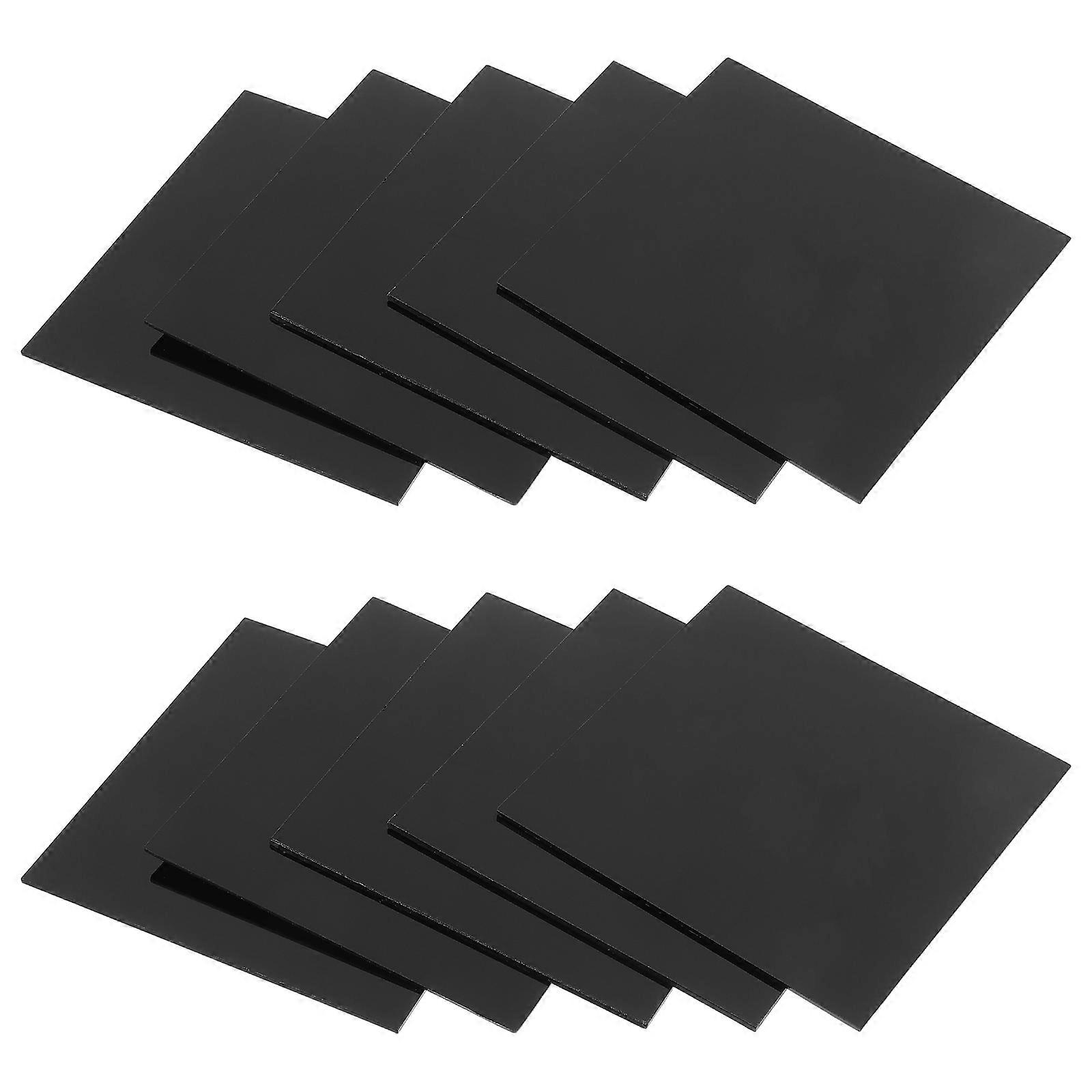 Acrylic Sheet Black Acrylic Board for DIY Use 50Pcs for Painting Craft