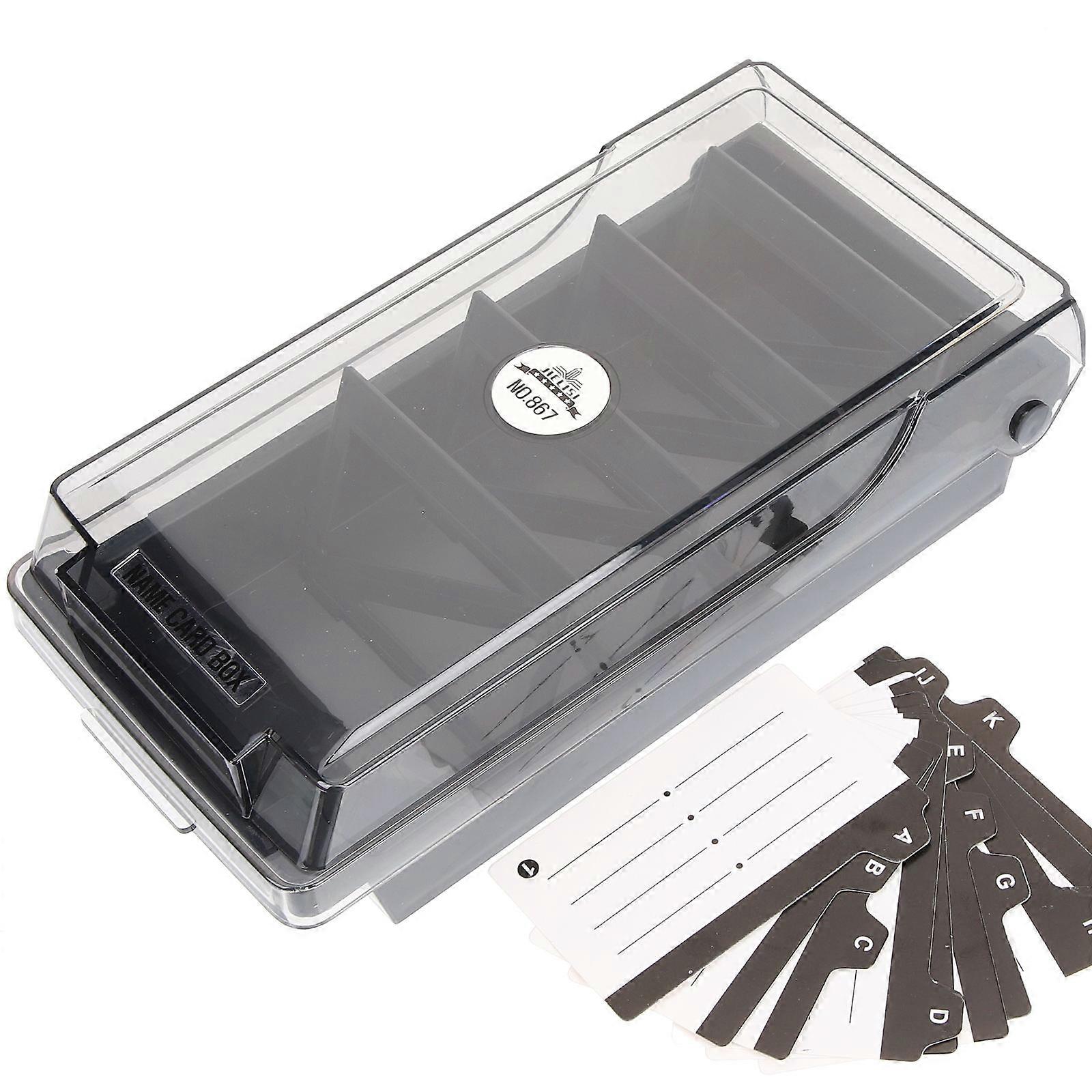 Portable Storage 3Pcs Notecard Holder Organizer For Office Study Home 9.82x4.91x2.83in Rectangular Design