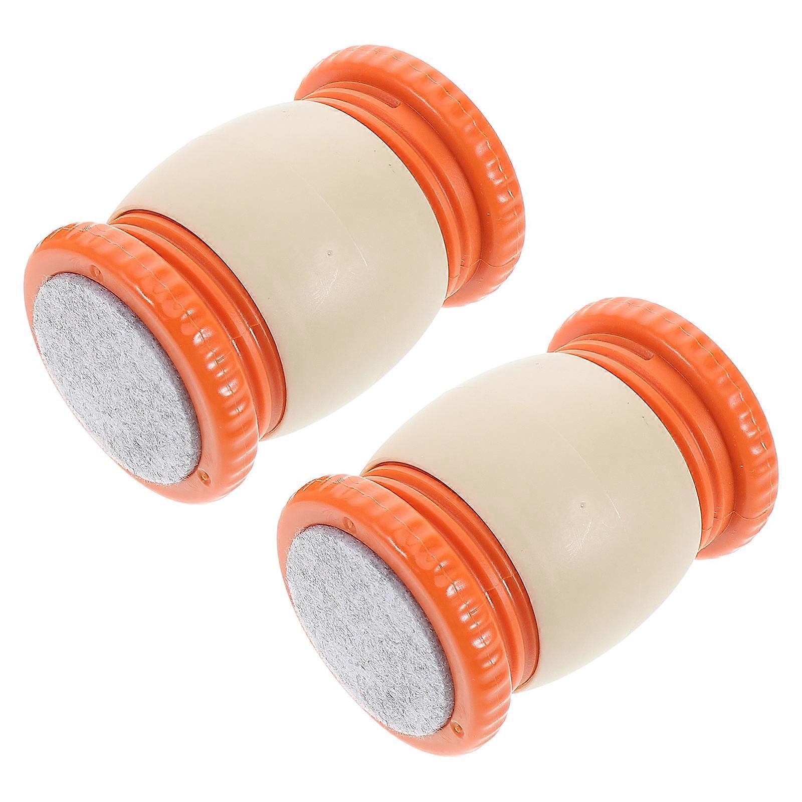 Headboard Fixings Adjustable Bed Frame Tool Anti Collision Noise Prevention Orange 3.5×2.2×2.2in 2Pcs