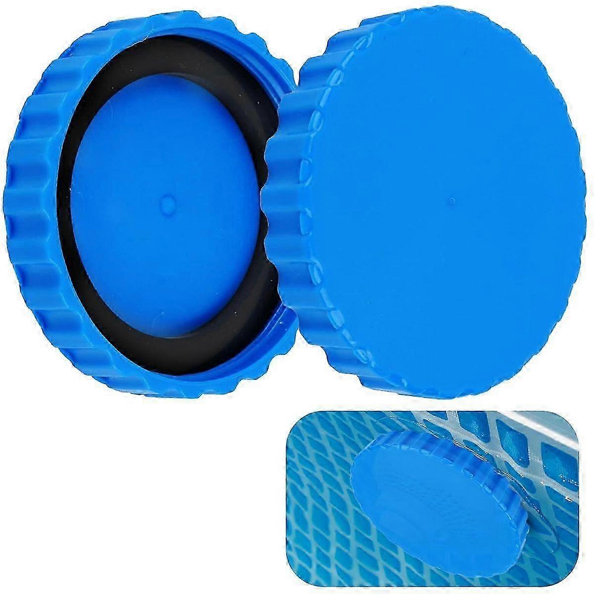 Winter Closure Set for Intex and Bestway pools, 2 Pieces Winter Plug Pool with Matching Seals, Frost-proof and Tight Winter Cap Pool, Pool Accessories