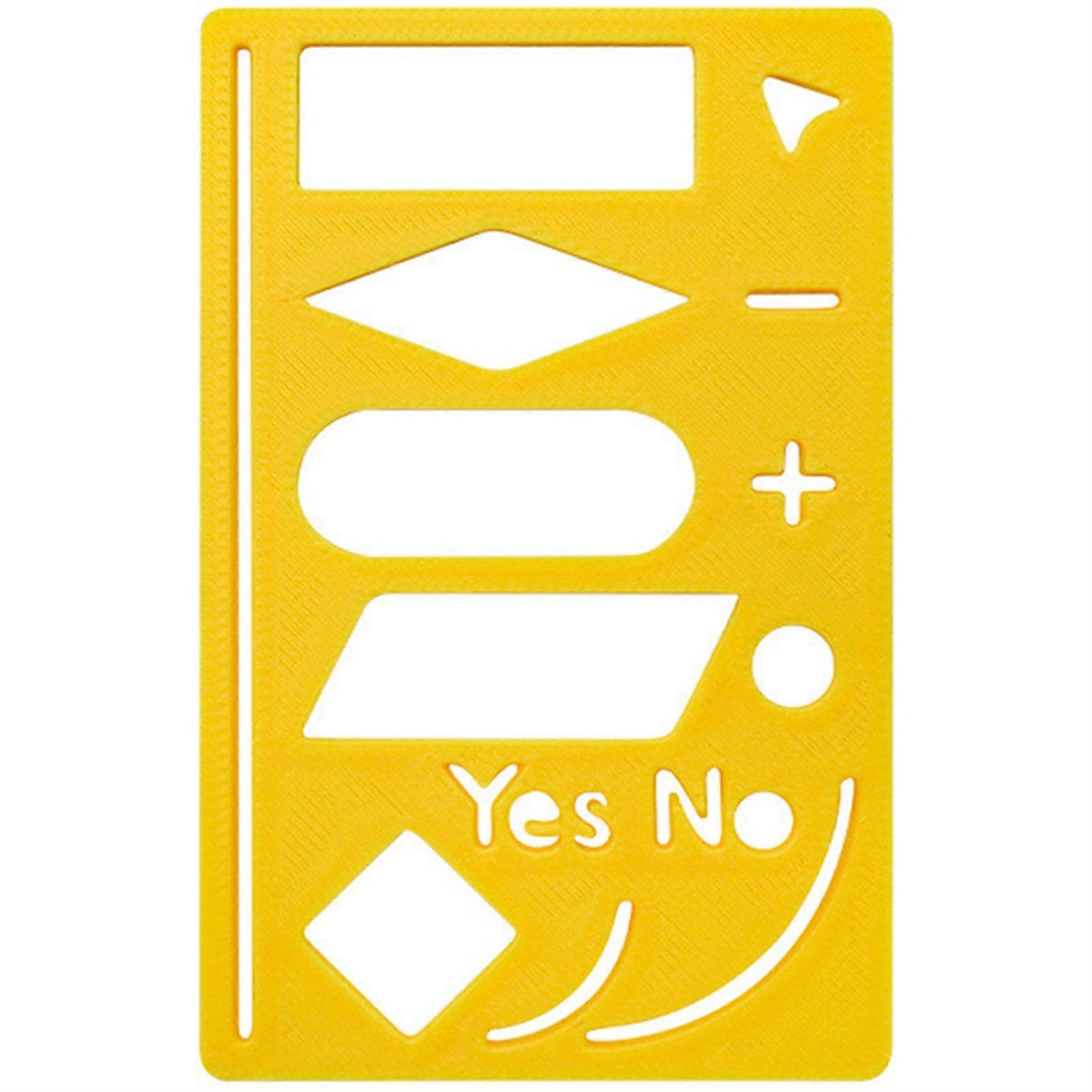 Flow Chart Scrapbook Template Stencil with Measurement Ruler for DIY 2025