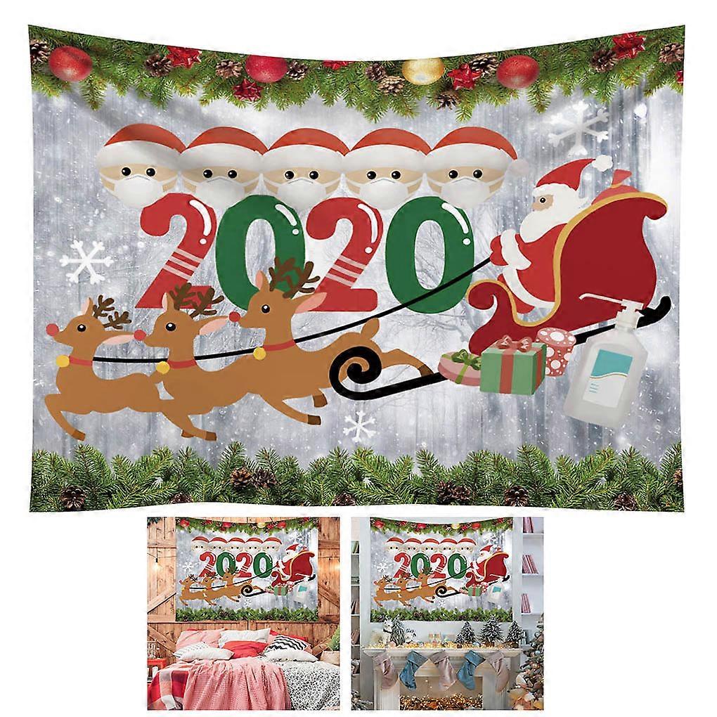Durable Fabric Christmas Party Background Cloth Studio Hanging Tapestry
