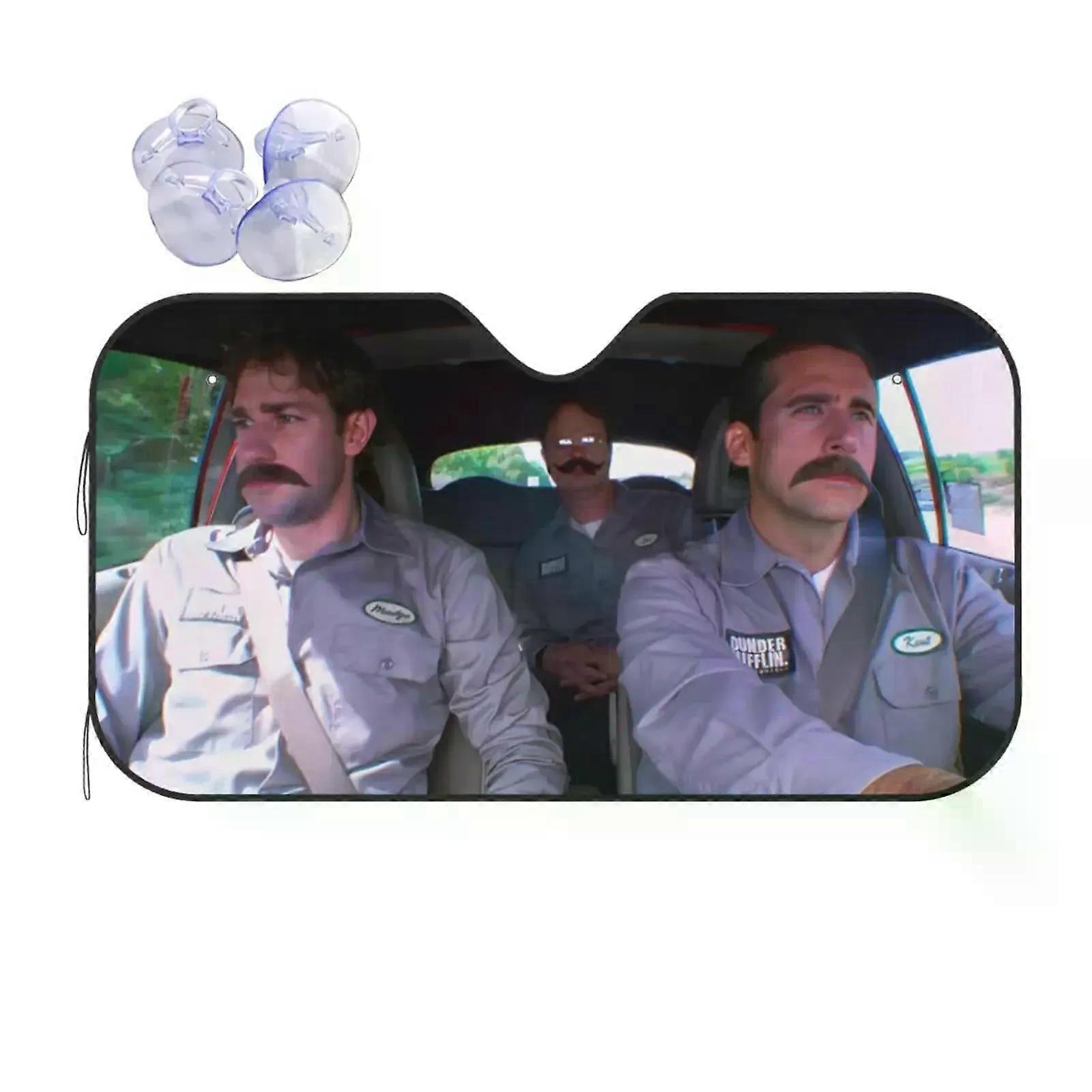 unique The Funny Office Windshield sun Shade Car Sun Shade for Front Windshield Sunshades Foldable Visor Protector Blocks UV Rays
