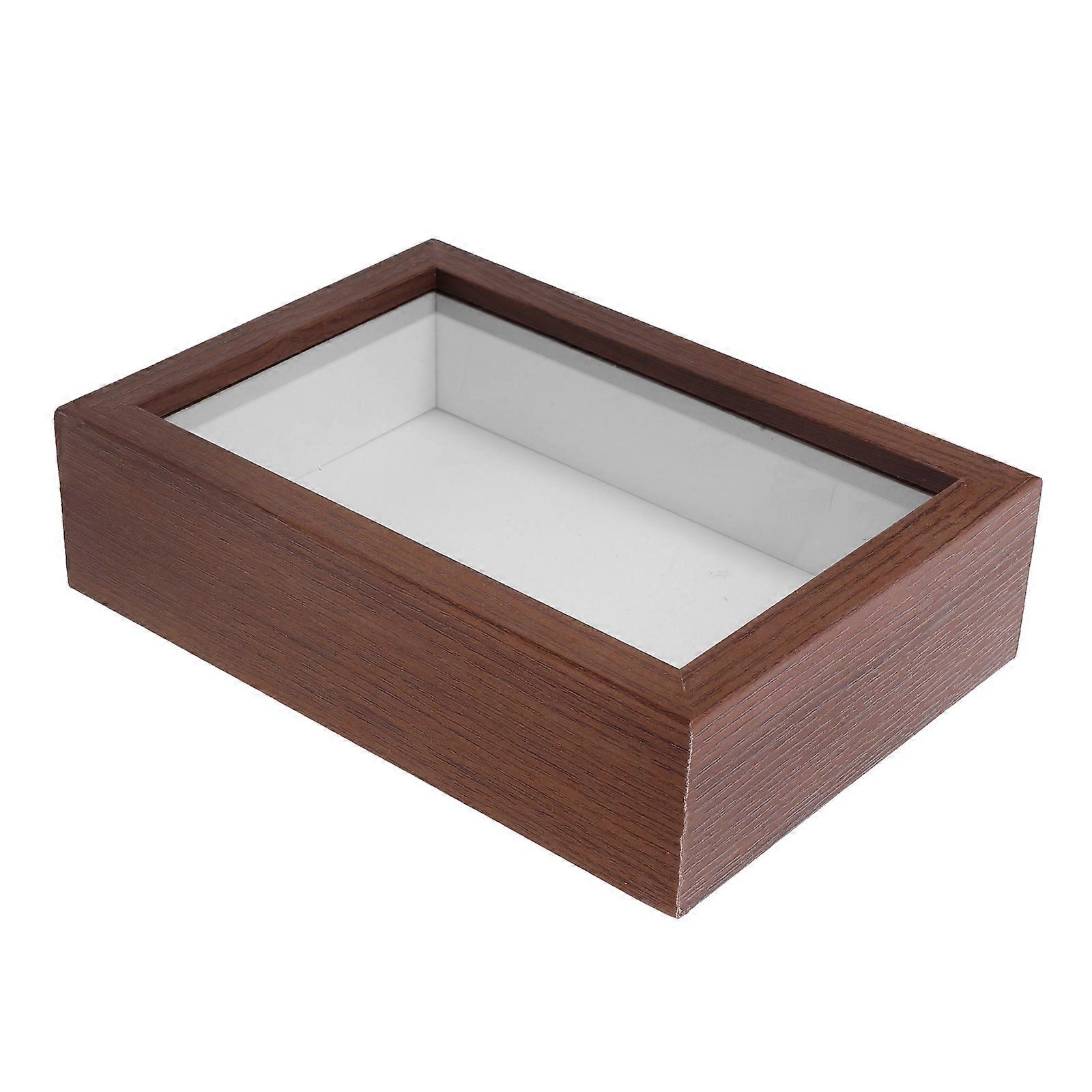 Flower Display Case Wooden Shadow Box for Specimen Display 5Pcs