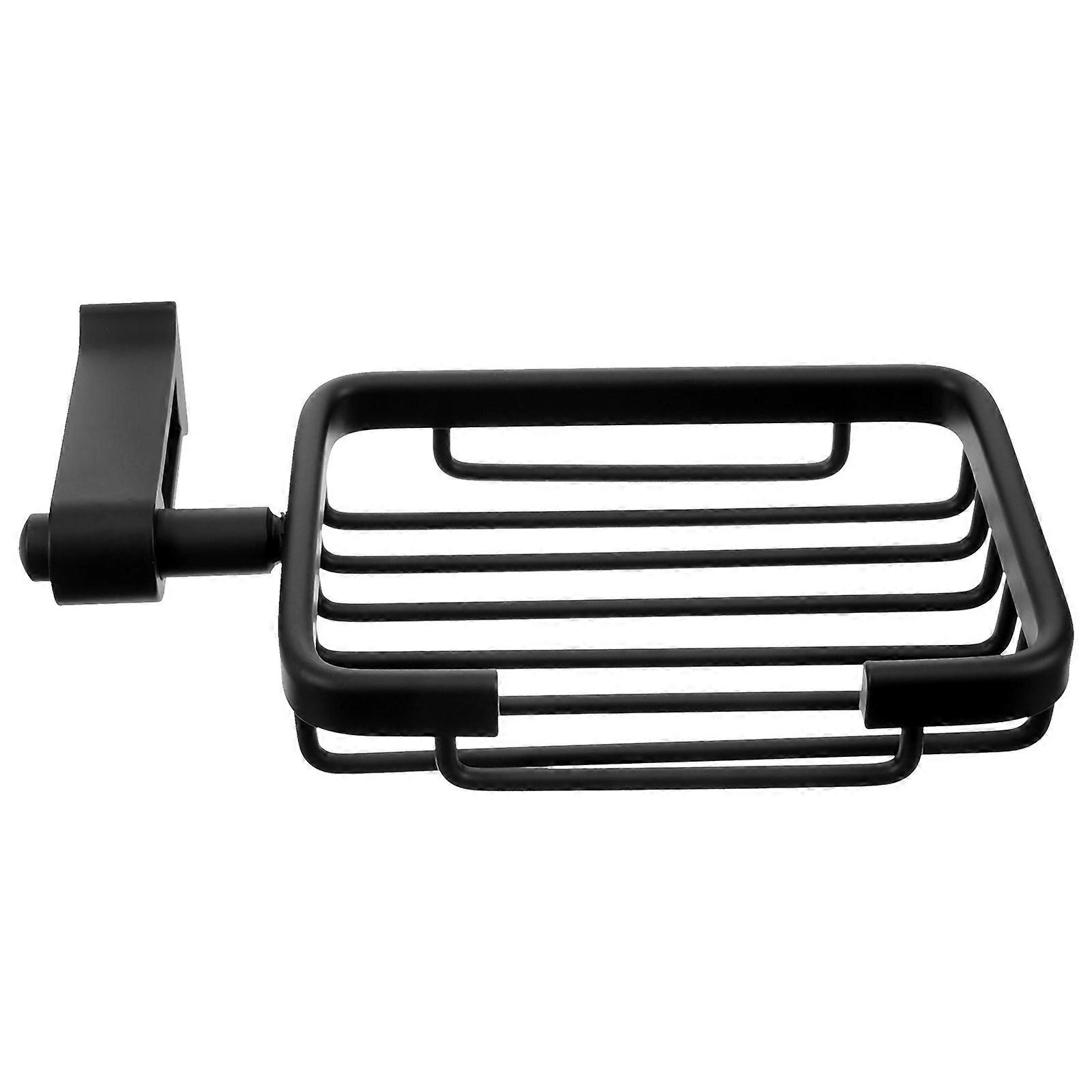 Soap Storage Holder Wall-Mounted for Storage Use Black Organizer