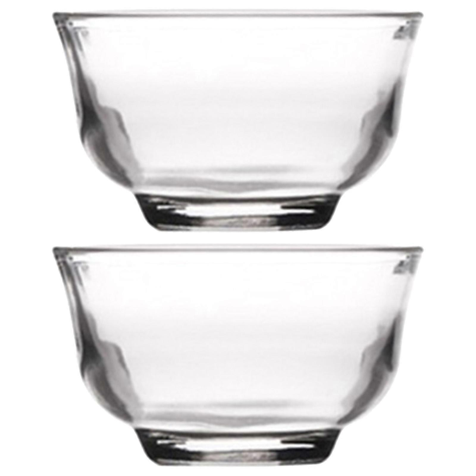 Glass Drinkware High Borosilicate Tea Cups for Home 4Pcs Transparent