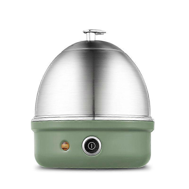 Egg Boiler Stainless Steel Tray Quickly Boils 7 Eggs, Automatic Power Off (green)