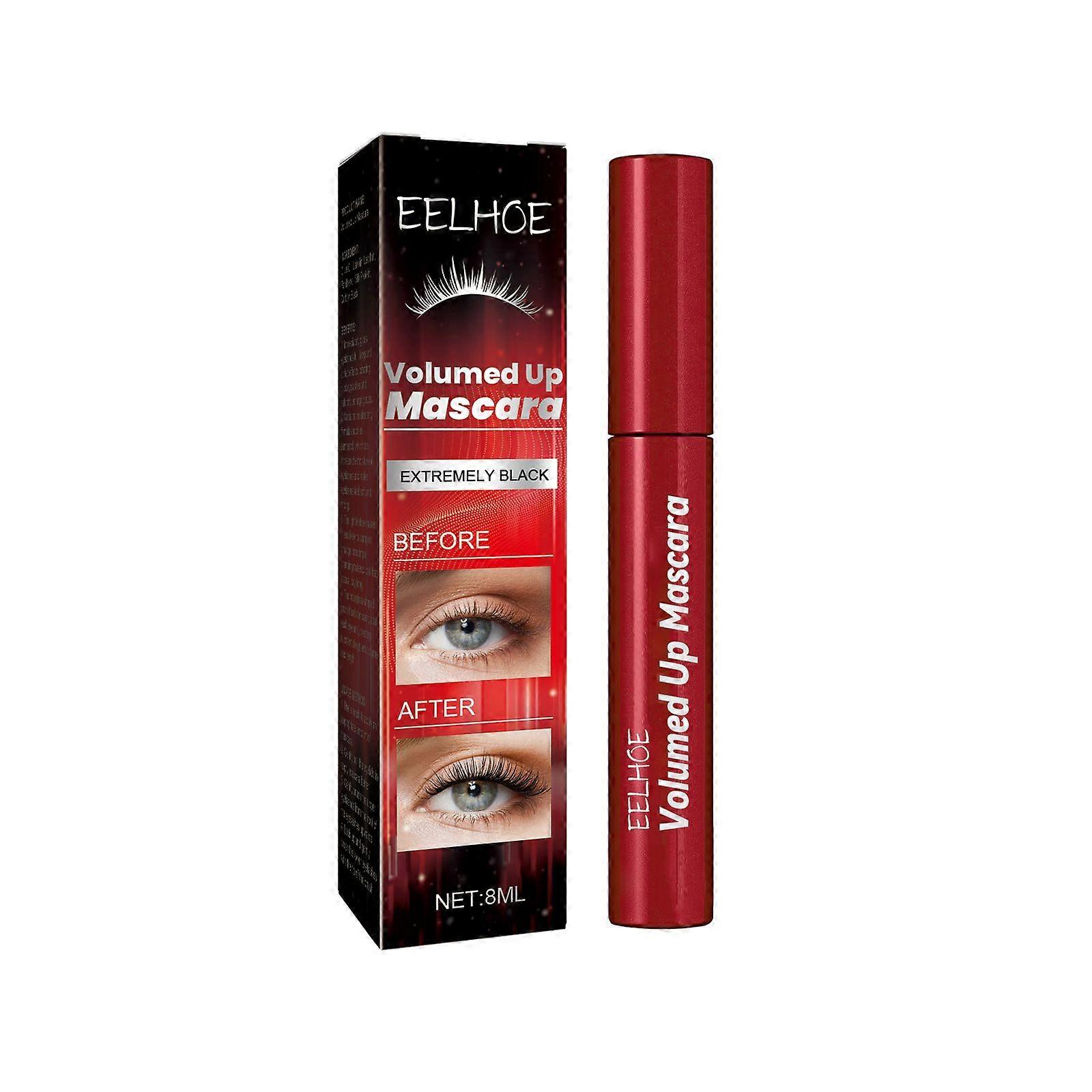 EELHOE Volumed Up Mascara, Moisturizing Eyelashes Long And Curly Black Beautiful Natural Makeup Hold Mascara
