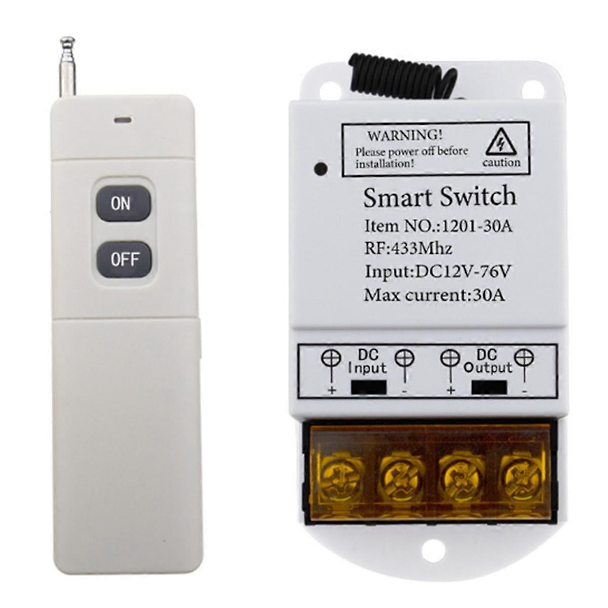 Wifi 30A Tuya Smart Switch DC12-76V Relay