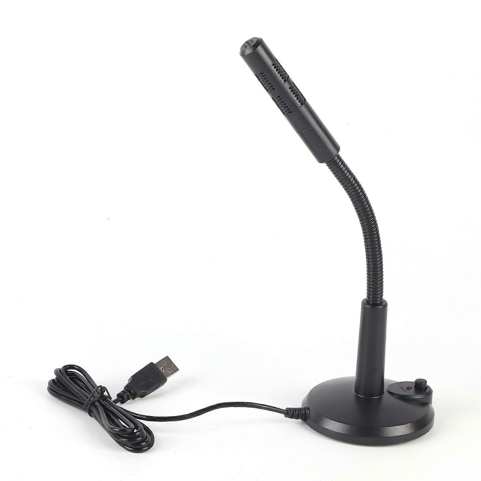 Omnidirectional USB Microphone For Computer Desktop Plug & Play for Recording, Online Chatting