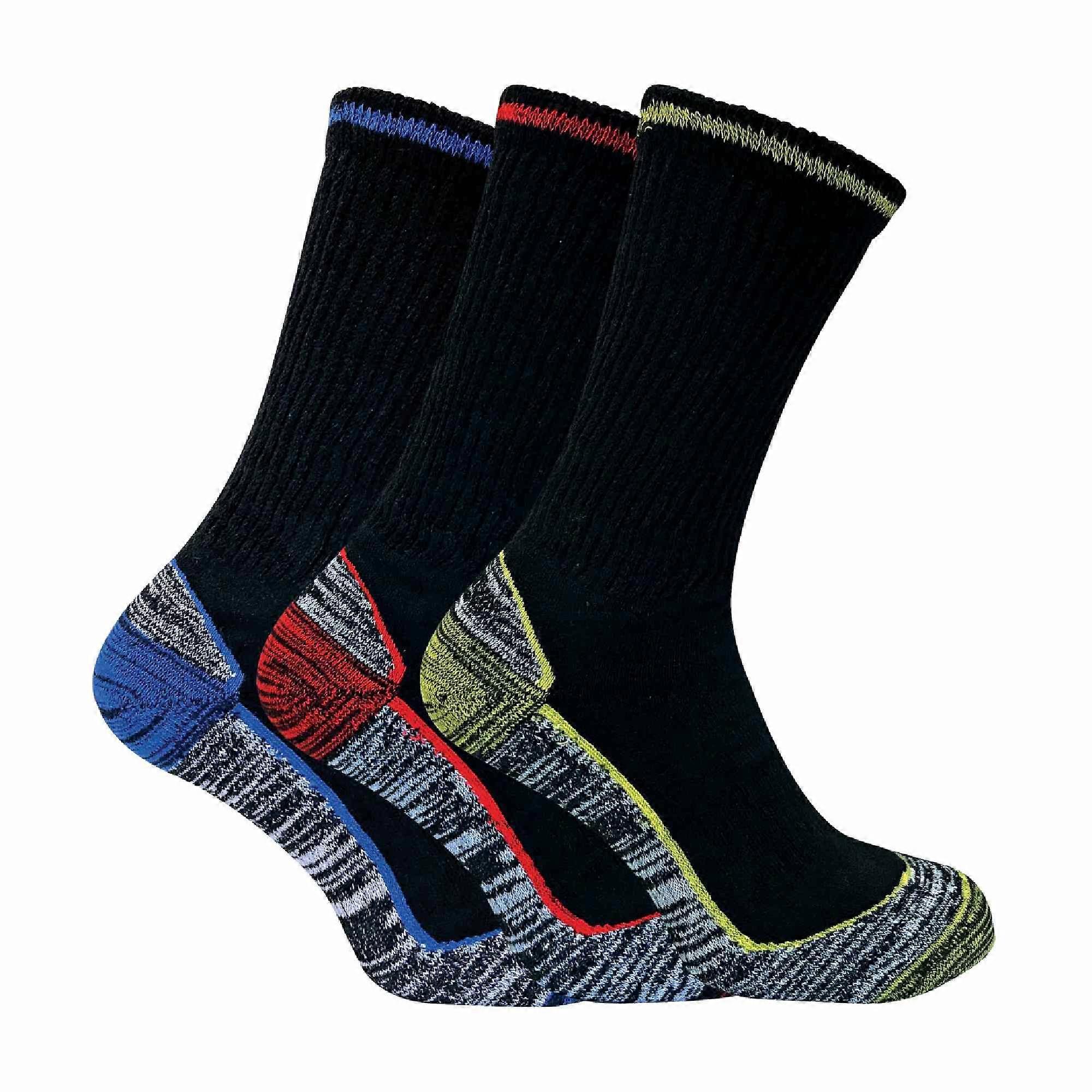 Sock Snob - Mens 6 Pack Bamboo Work Socks For Steel Toe Boots