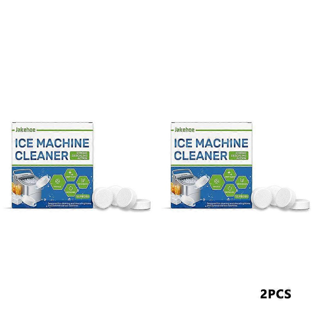 Ice Machine Cleaning Tablets 12pcs Deep Clean Descale Remove Odor Fast Dissolving