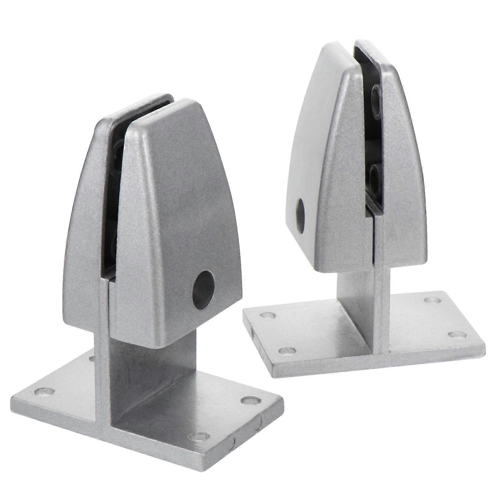 Desk Organization T-Type Vertical Screen Partition Clamps For Office Desktop Glass Baffle Clips With Aluminium Alloy 2Pcs