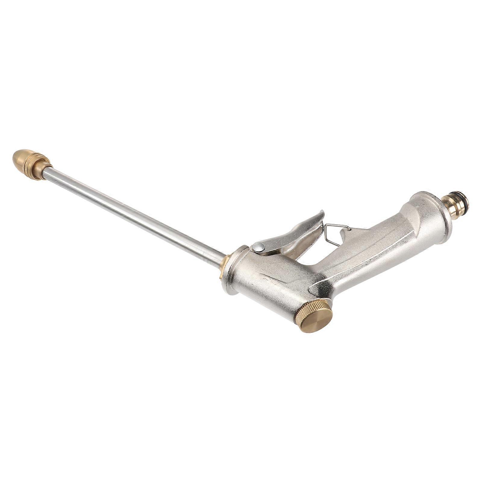Silver Water Gun Spray Nozzle for Car Use with Long Nozzle