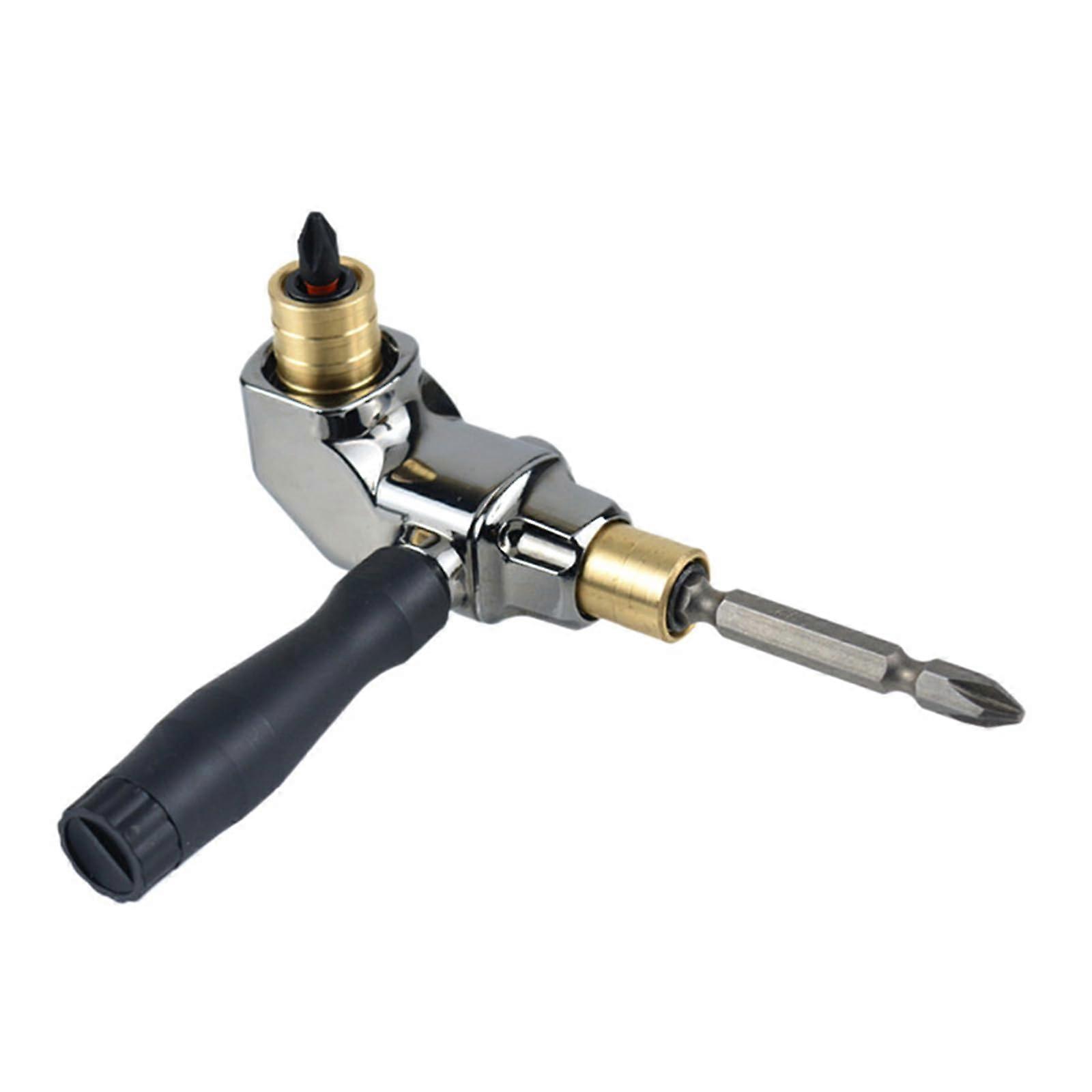90 Degree Angle Drill Attachment Extension Bit With Twist Screw And Nut For Electric Drills Easy Access