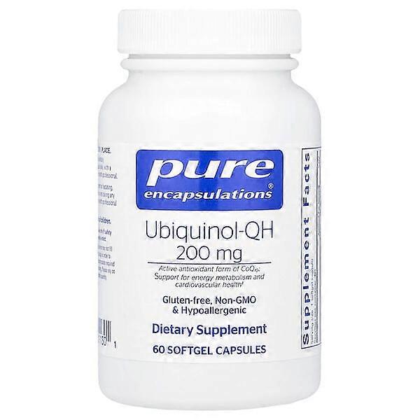 Pure Encapsulations, Ubiquinol-QH, 200 mg, 60 Softgels Capsules