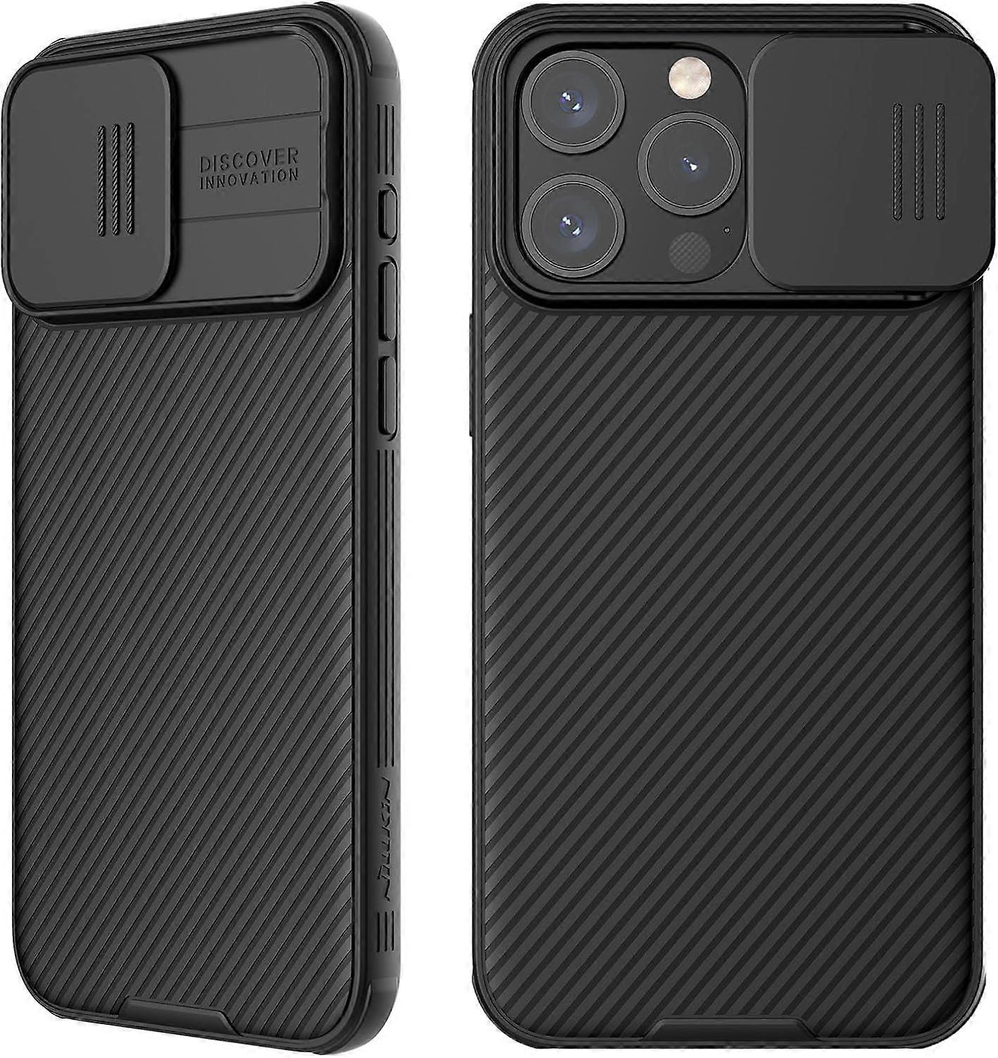 Phone Case compatible with iPhone 13 Pro, Slim Shockproof Cover with Slide Camera Protector, Thin Polycarbonate Design