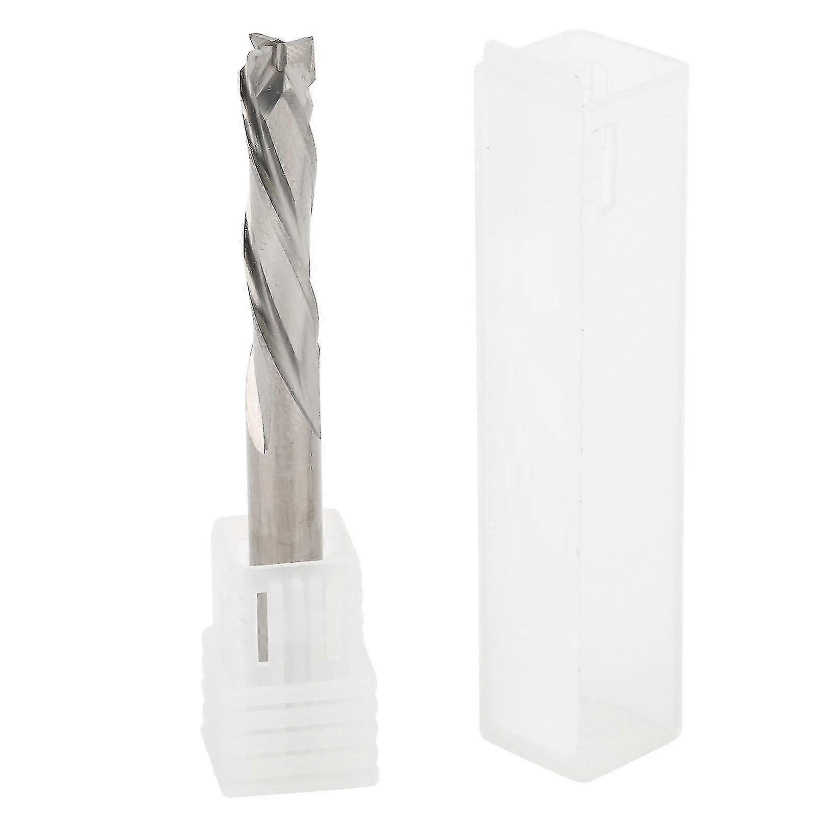 25-26 Milling Cutter 3 Flute Tungsten Steel Aluminum Cutting Round Handle CNC Tool 6x6x25x60mm