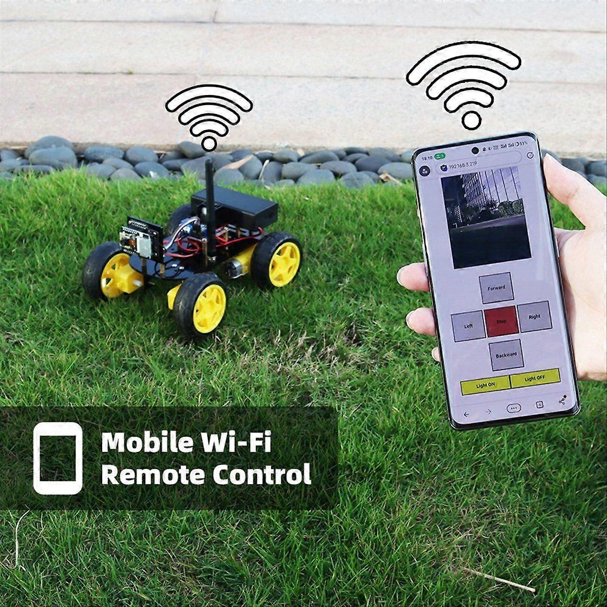 4WD Smart Robot Car ESP32 Camera Wifi Automation Kit