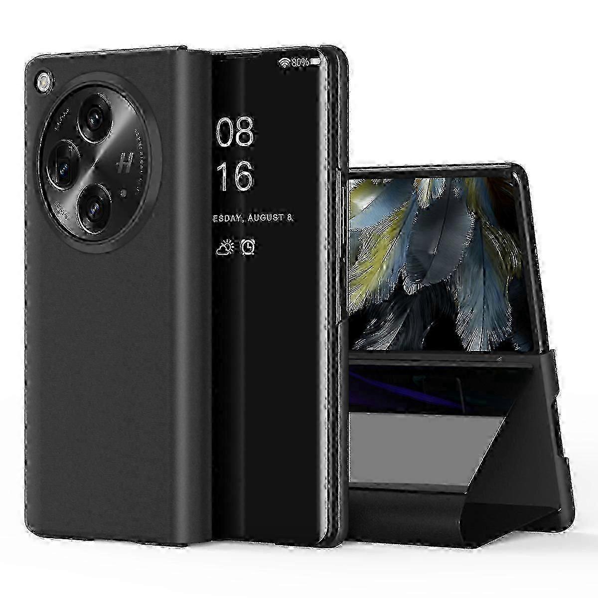 For Oneplus Open/ Oppo Find N3 5g Case View Window Leather Stand Phone Cover Hr