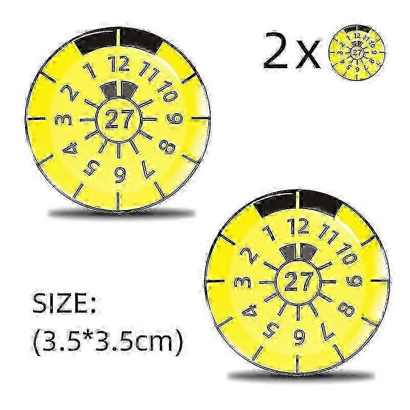 3D Gel Aufkleber Nummernschild Siegel Abzeichen mit TÜV Plakette und GSLA - 2er Pack