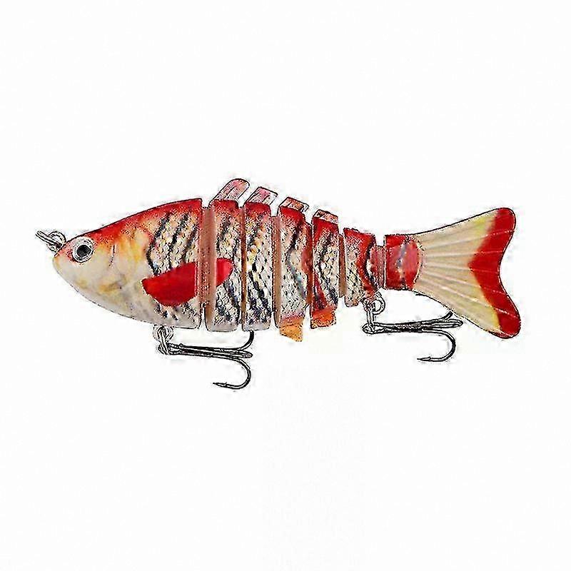 Jointed Fishing Lures with 6/7 Segments, Durable Crankbait for Bass and Pike, Versatile Swimbait Design for Sinking Action