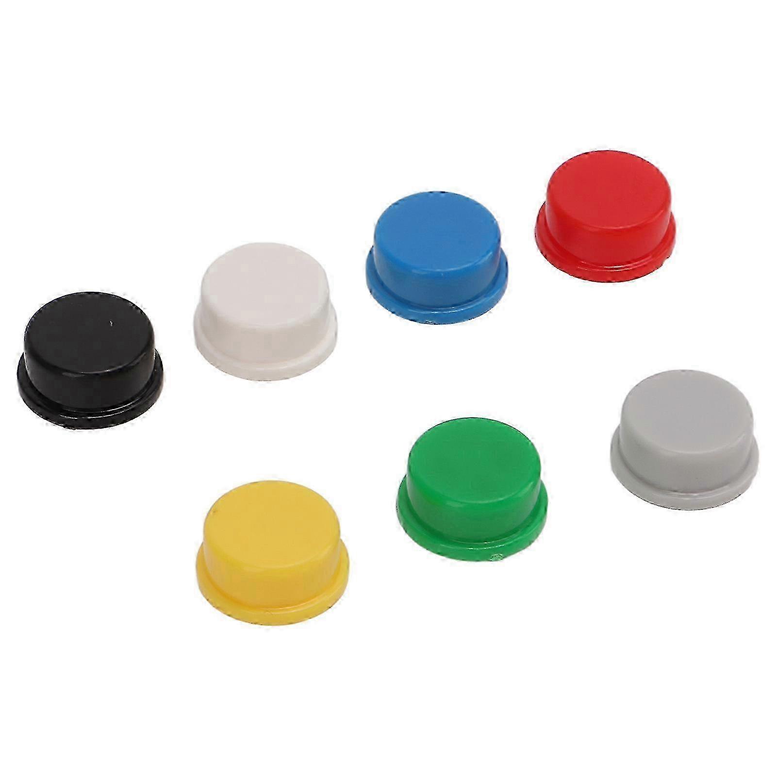 Industrial 350-Piece Push Button Switch Caps - 7 Color Tactical Control for Breadboard A24