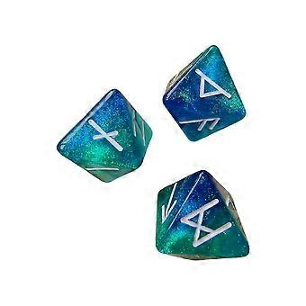 3pack Fantasy Themed 8 Facets Dices Durability Acrylic Construction Smooth Dices for Divination Board  Purple and gold