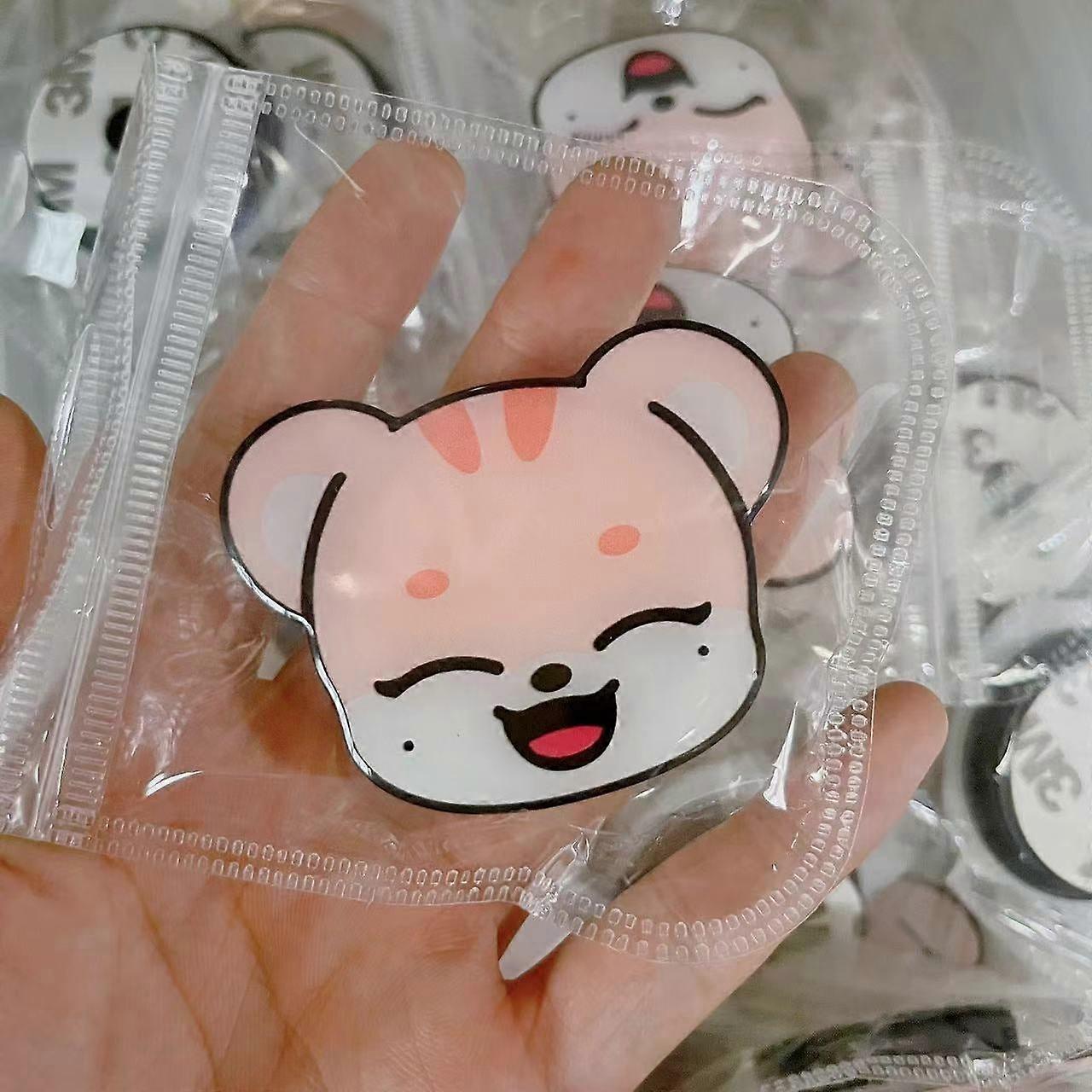 Kpop Idol IVE MINIVE Cartoon Mobile Phone Socket Extended Bracket Finger Bracket Mobile Phone Bracket