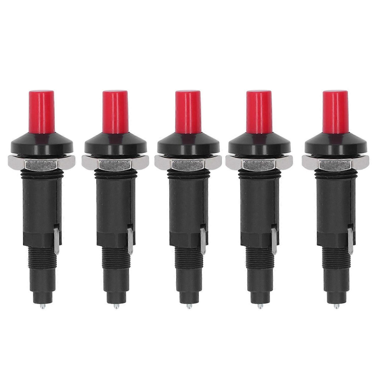 5PCS Piezo Igniter 1 Out 2 Spark PP Shell Push Button Grill Igniters for Outdoor Cooking