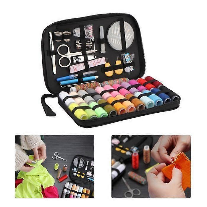 Sewing Bag Kit Bobbin Thread Set Haberdashery Kit Needle Threader Travel Threader
