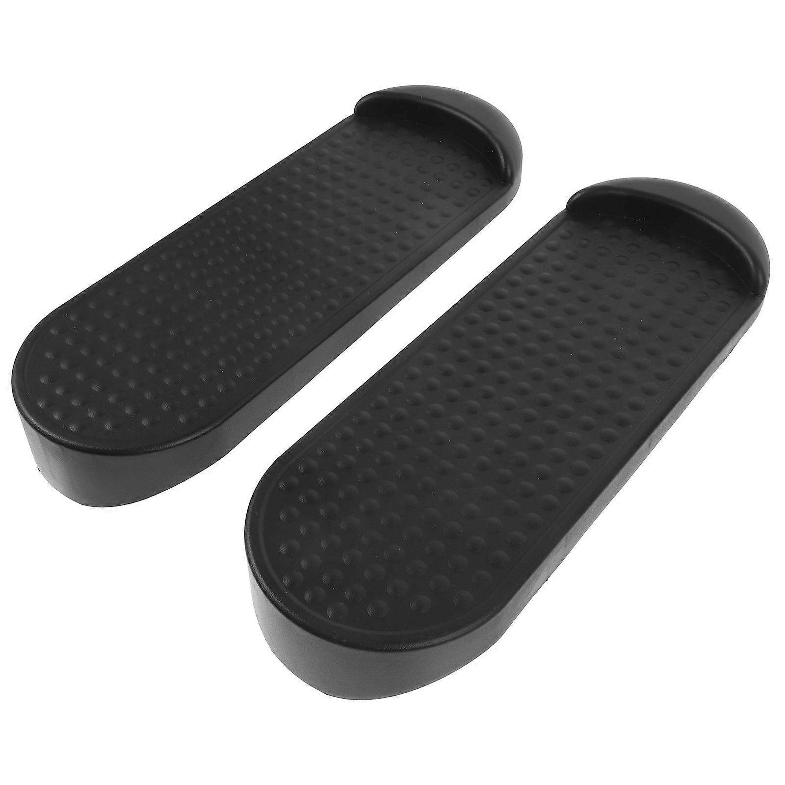 Fitness Pedal Replacement for Step Machine 1Pair Black Plastic Pedals
