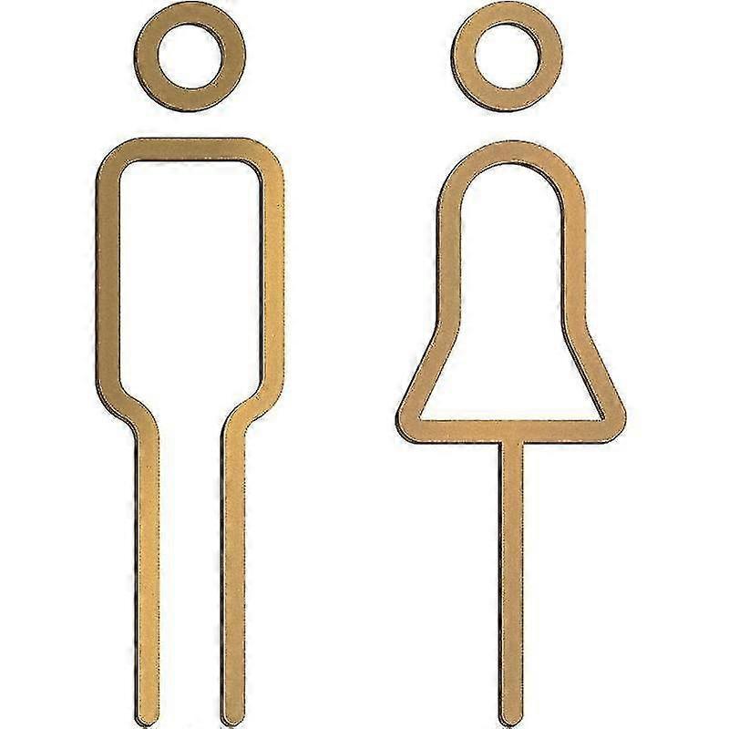 男の女性の金属の壁の印の版の洗面所のドアプレートの洗面所のラベルWCの表記板TY