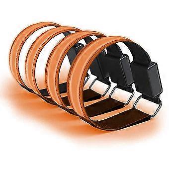 4pcs oppladbart ledet armbånd blinkende reflekterende arm led strimler sikkerhetslys