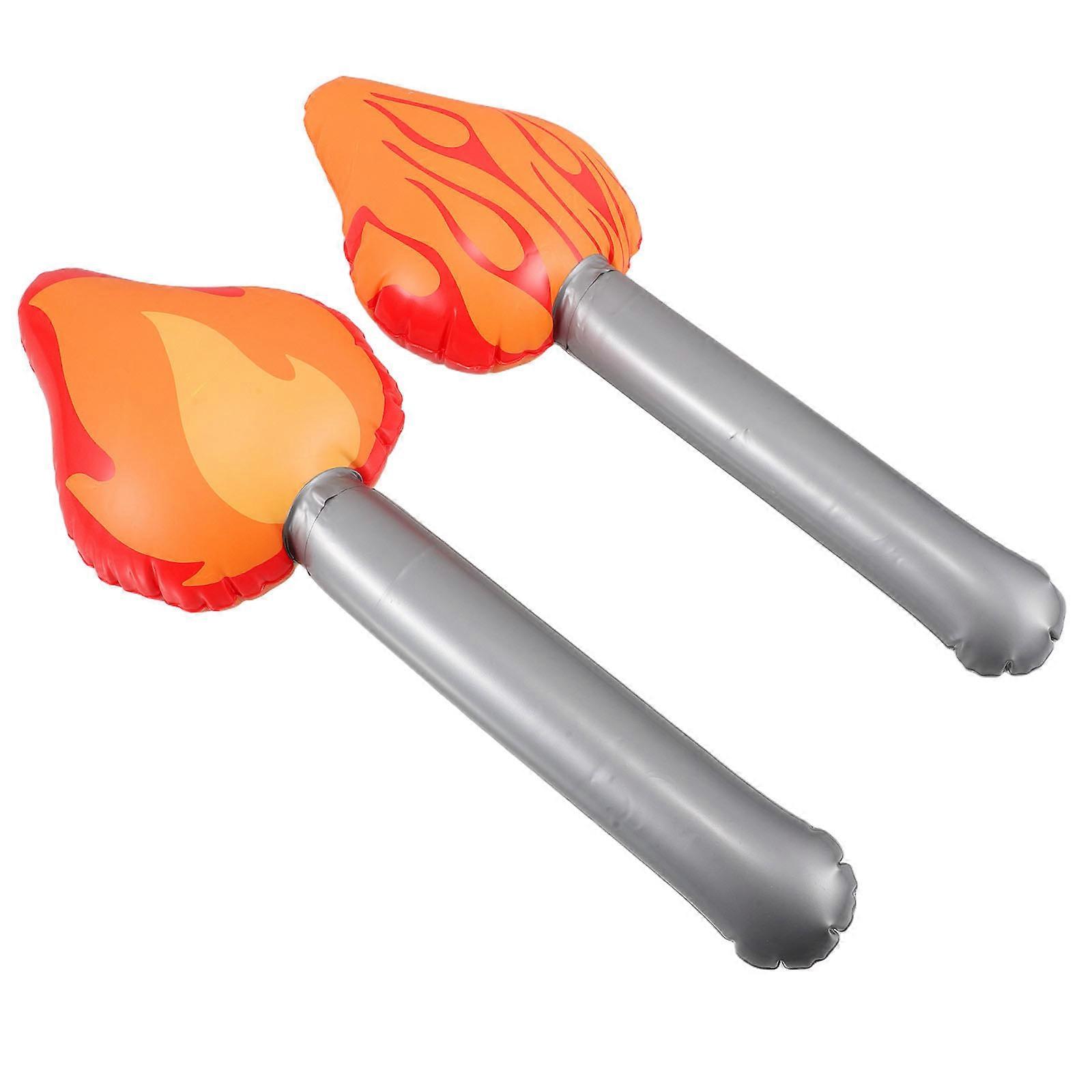Assorted Color Inflatable Torch for Party 2Pcs Halloween Prop Toy