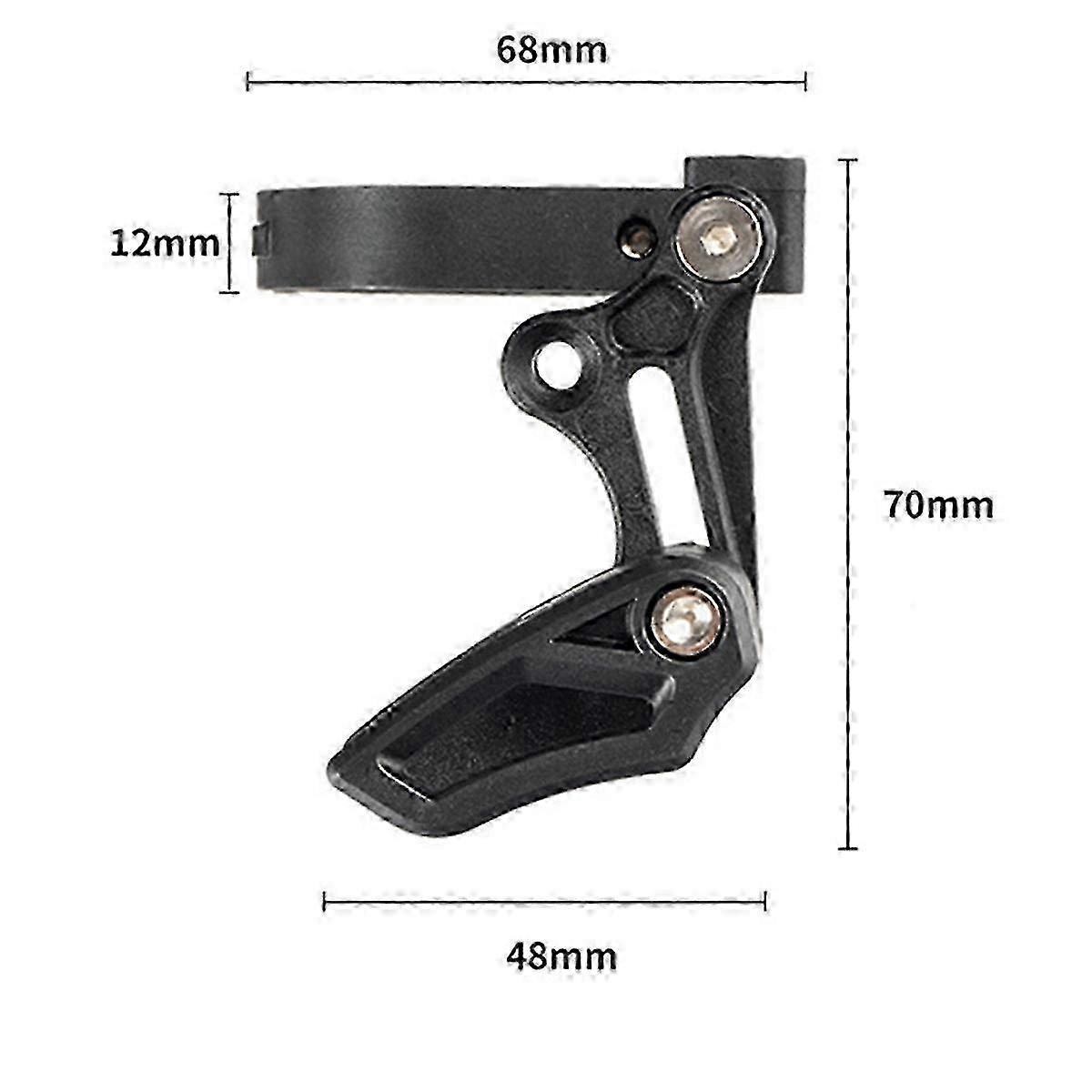 Bike Chain Stabilizer: Bicycle Chainring Guide with Positive & Negative Tooth Single Disc Protector for Mounting