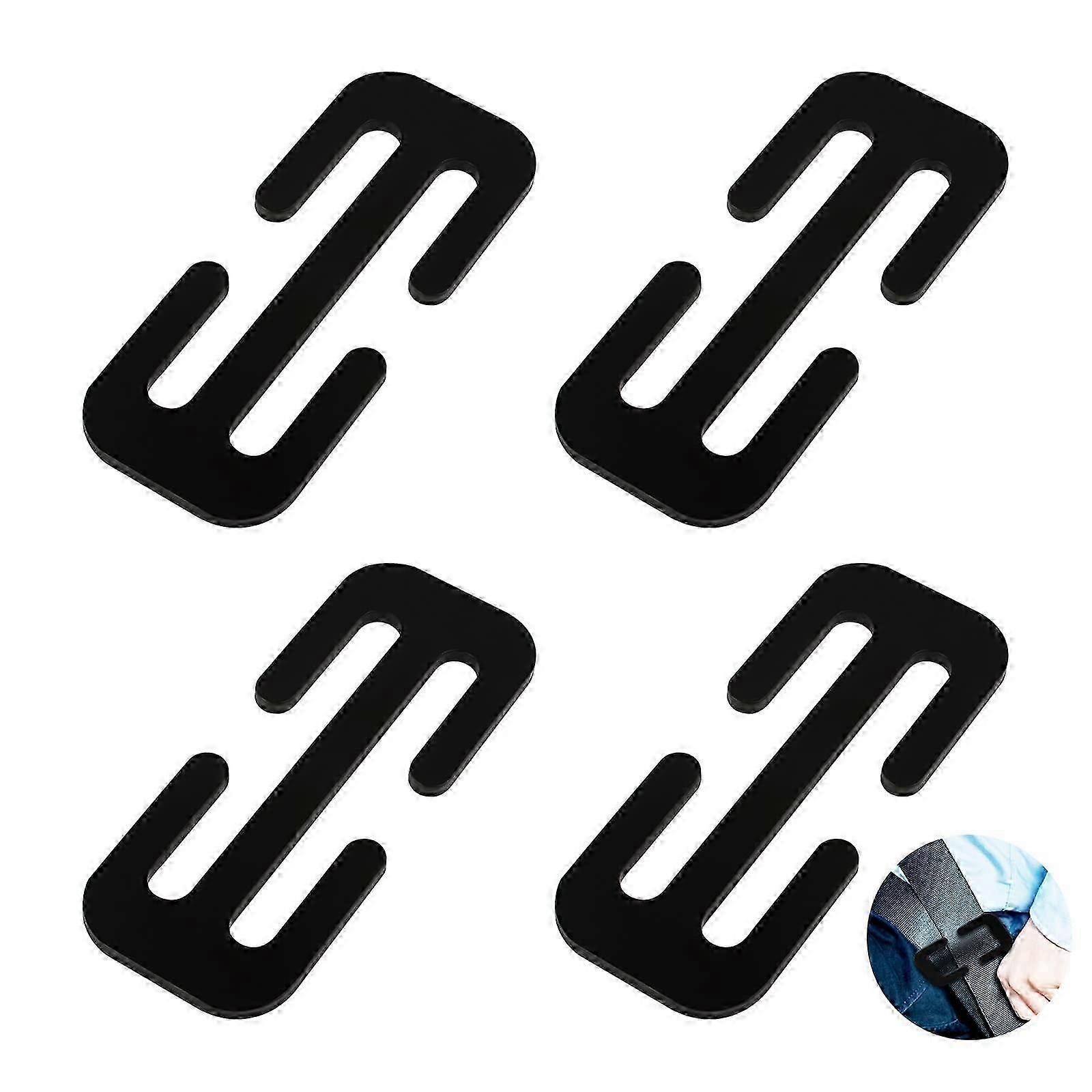 4 حزمة حزام مقعد السيارة كليب الضابط حزام معدني قفل كليب حزام الأمان