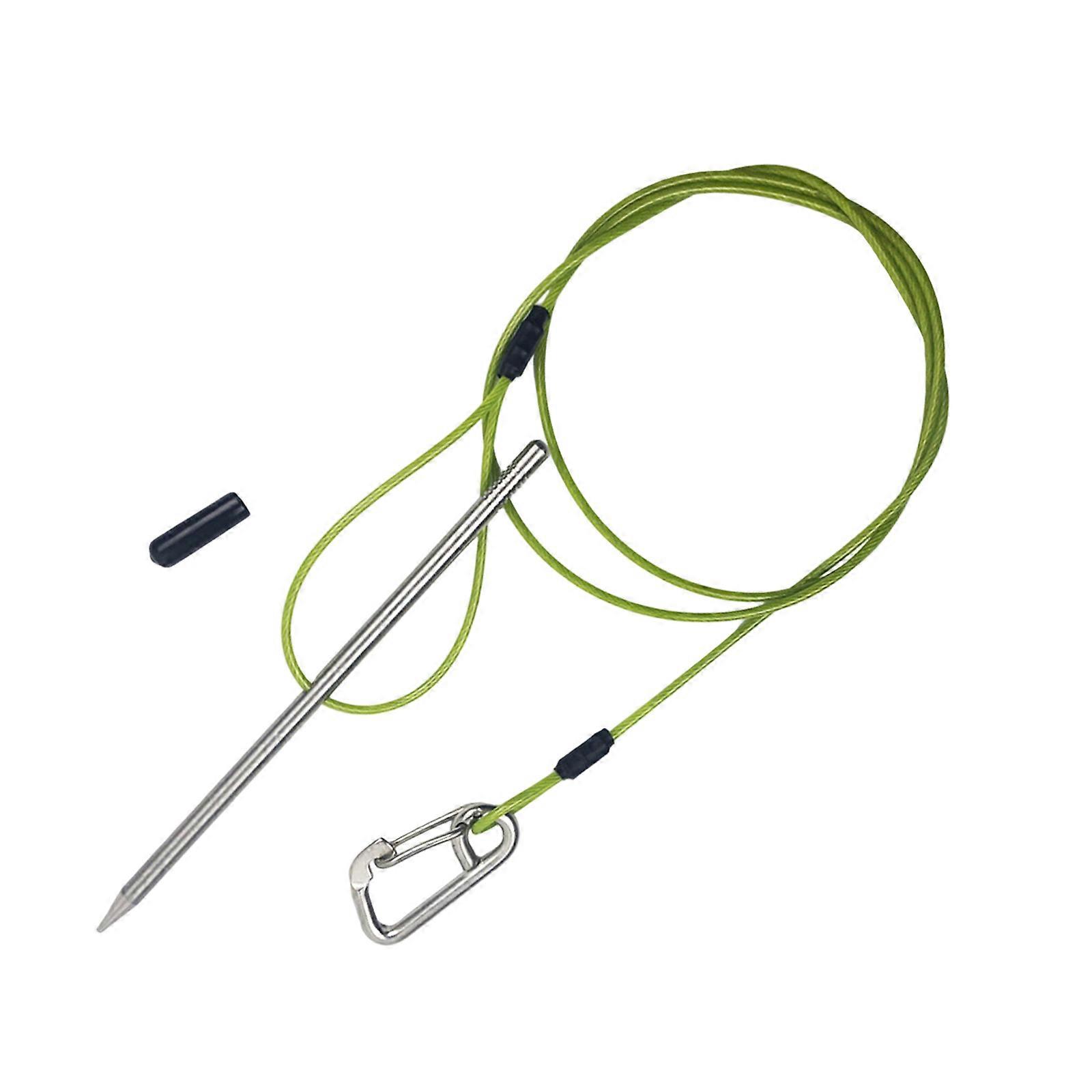 Fish Stringer with Carabiner and Stainless Steel Cable Stringer Fish Holder for Diving Quick Handspear Multicolor